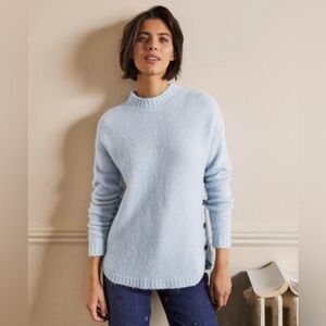 Boden  Fluffy Blue Sweater
